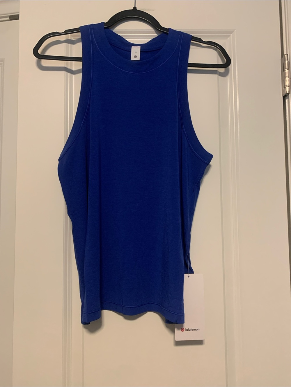 lululemon athletica Beach Ball Blue Jersey Training Tank, Sz 10, NWT